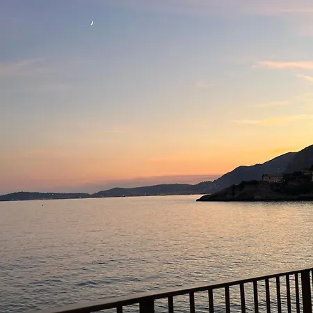 Monaco Border Above Beach Idyllic Position Cap-d'Ail